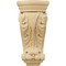 Ekena Millwork 4 1/2"W x 2 3/4"D x 10"H Small Farmingdale Acanthus Pilaster Corbel, Alder COR04X02X10FRAL - alternate 2